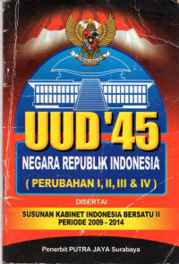 Image of UUD'45 Negara Republik Indonesia (Perubahan I,II,III & IV)